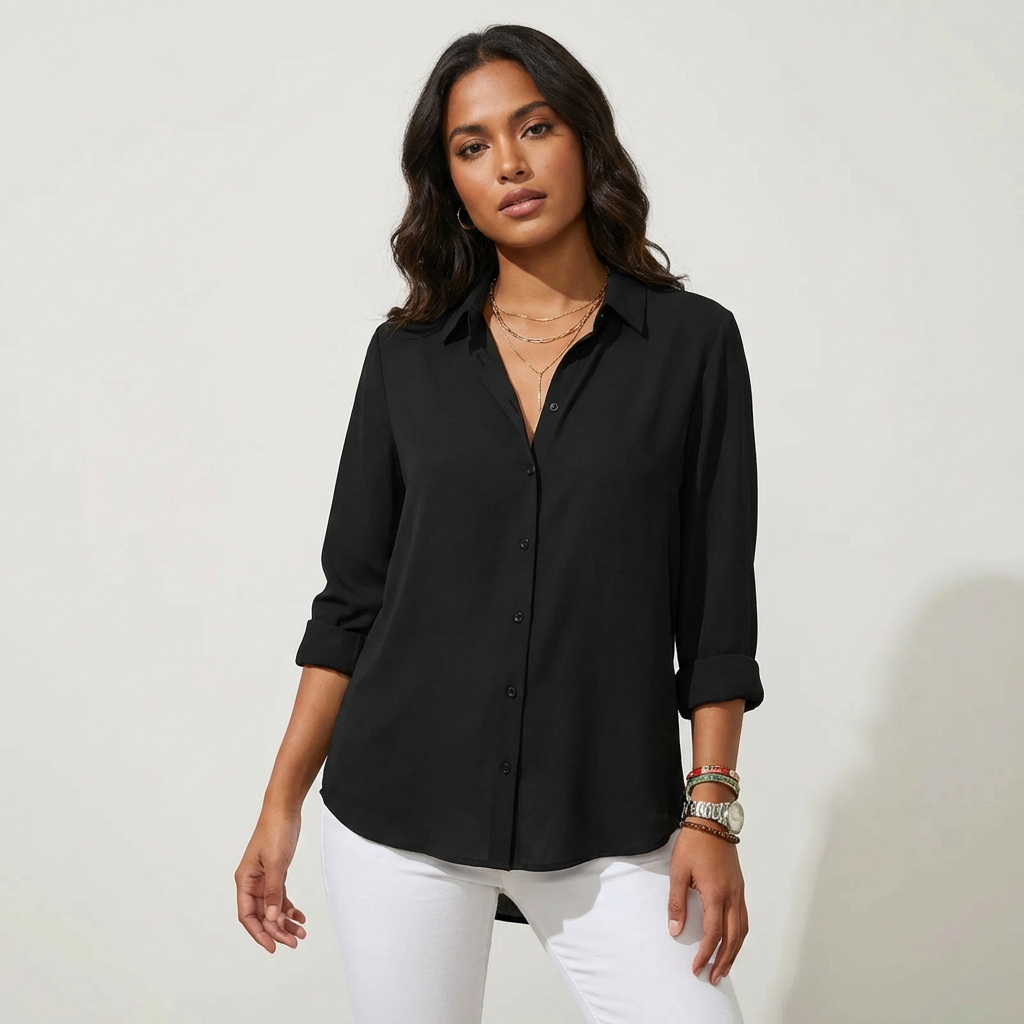 Tijdloze klassieke damesblouse