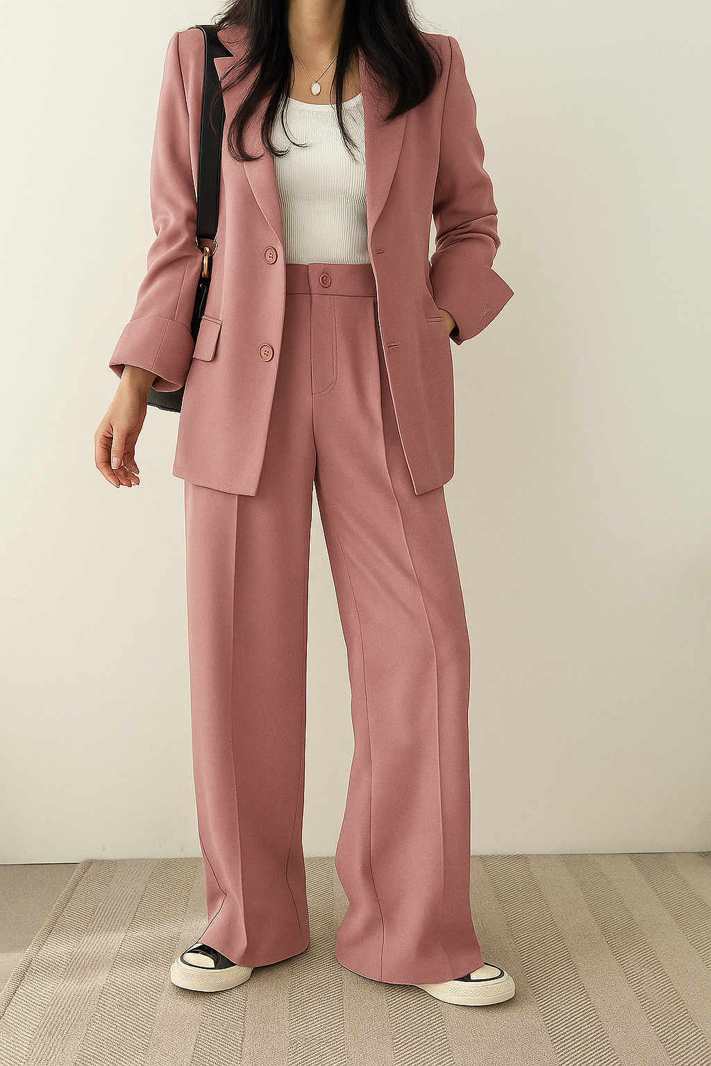 Elegante tweedelige blazer set dames – Elara