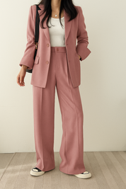 Elegante tweedelige blazer set dames – Elara