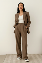 Elegante tweedelige blazer set dames – Elara