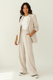 Elegante tweedelige blazer set dames – Elara