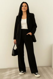 Elegante tweedelige blazer set dames – Elara