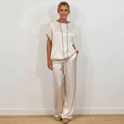 Elegante tweedelige dames set met soepele pasvorm – Heather