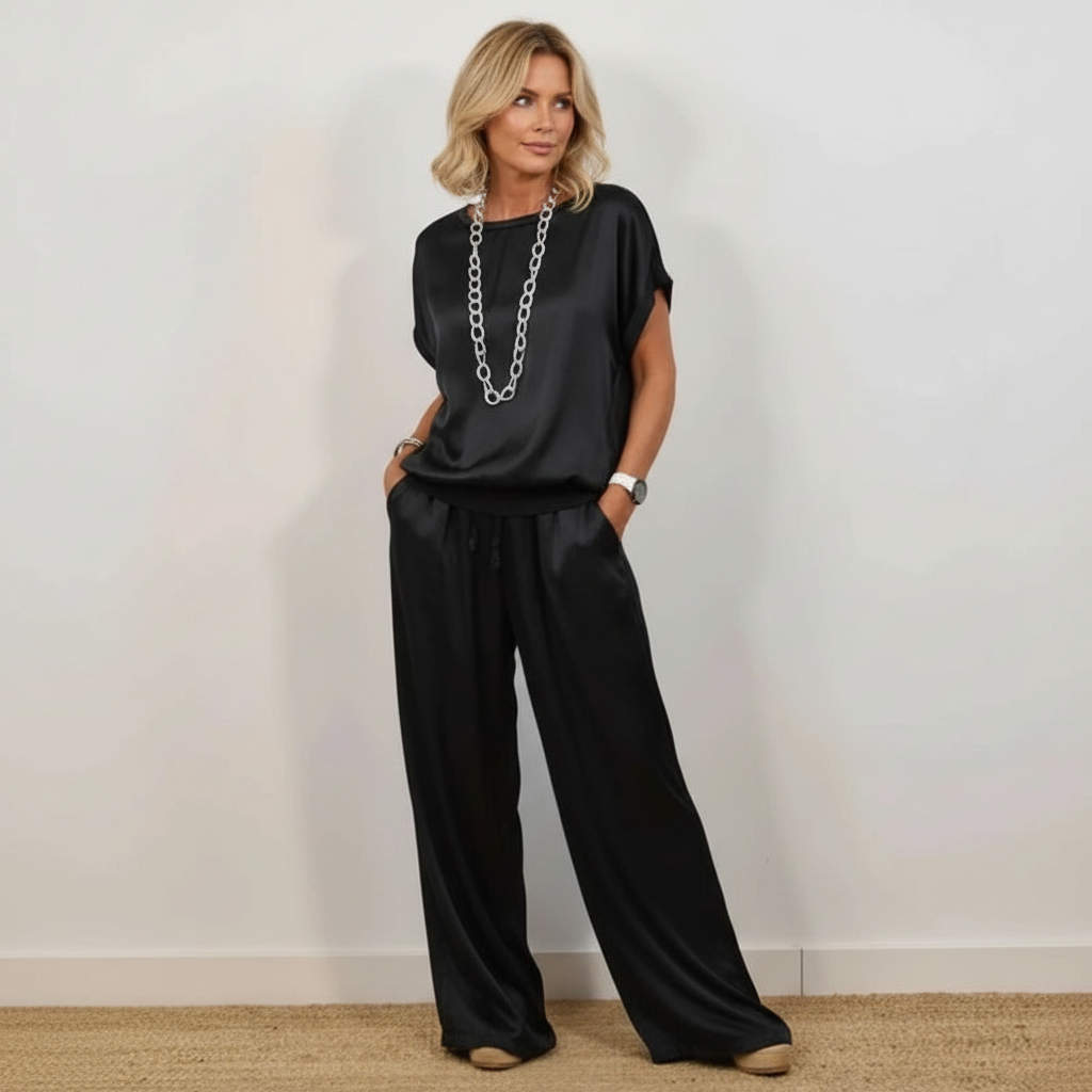 Elegante tweedelige dames set met soepele pasvorm – Heather