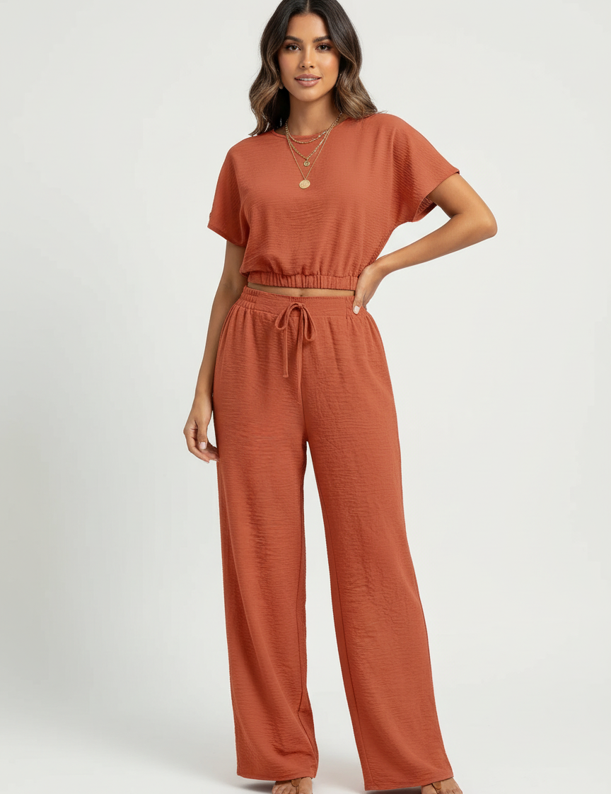 Elegant two-piece women's loungewear set – Hanny