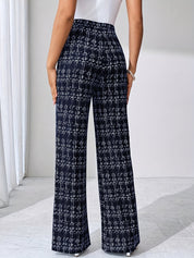 Elegante tweed flare dames pantalon – Olivia