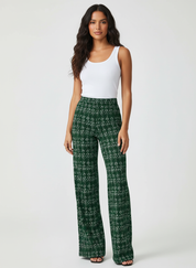 Elegante tweed flare dames pantalon – Olivia