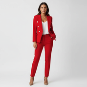 Elegant tweedelig damespak met getailleerde blazer - Camille