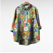 Exclusive women's blouse with dog print - Mila