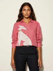 Exclusive women's blouse with dog print - Mila