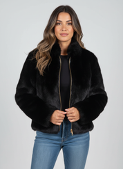 Faux fur korte damesjas