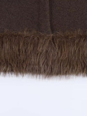 Faux fur trim jacket dames – Margot