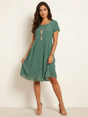 Fleurige zomerjurk met speelse print - Sanne