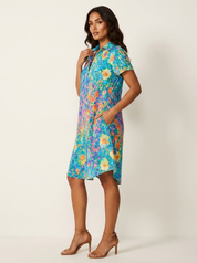 Fleurige zomerjurk met speelse print - Sanne