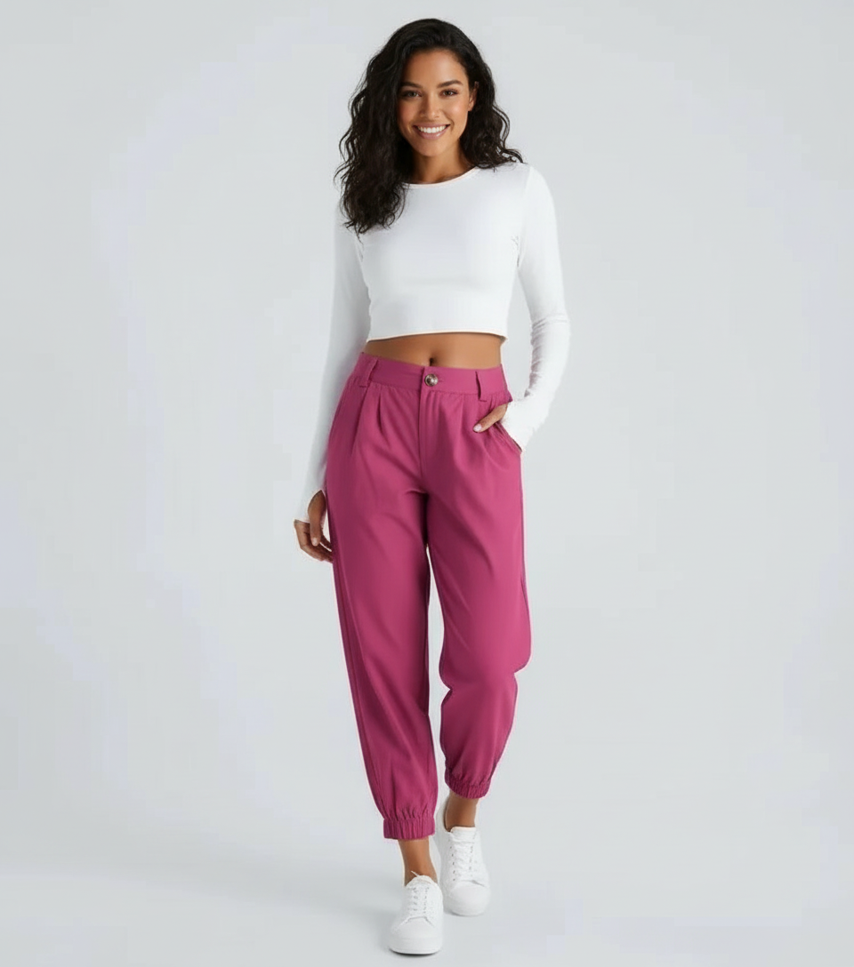 Flexibele dames jogger broek – Mila