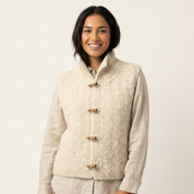 Gebreid dames vest - Lina