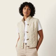 Gebreid dames vest - Lina