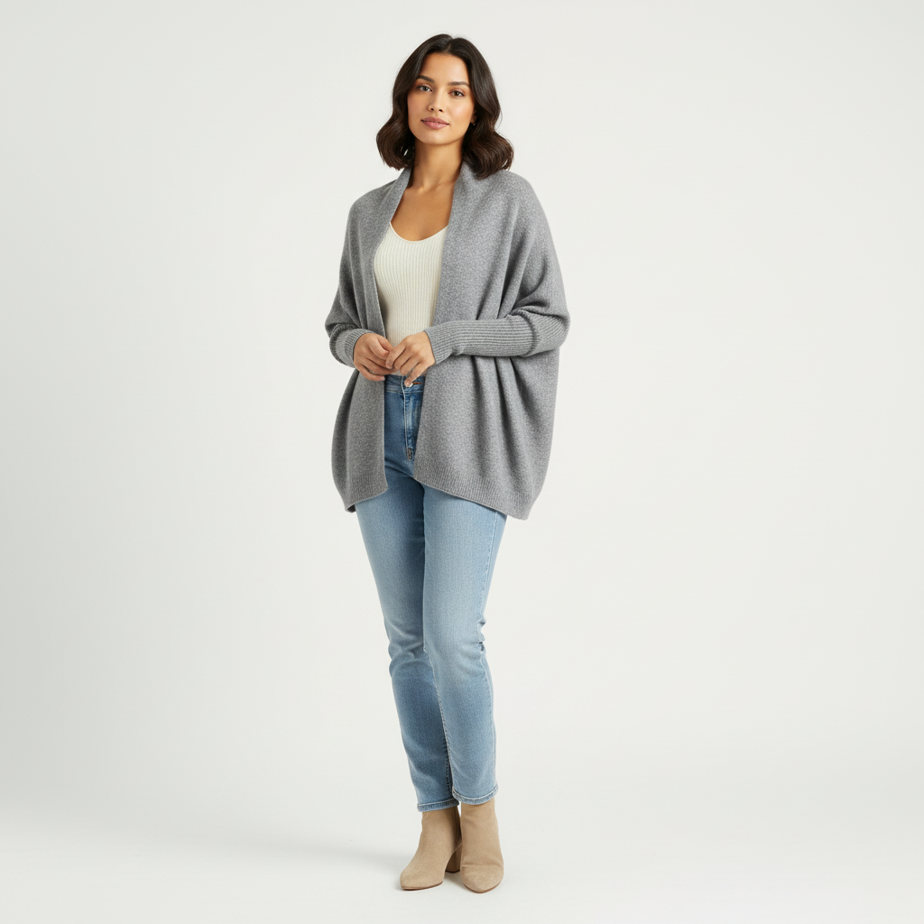 Gebreid dames vest en sjaal – Cascade