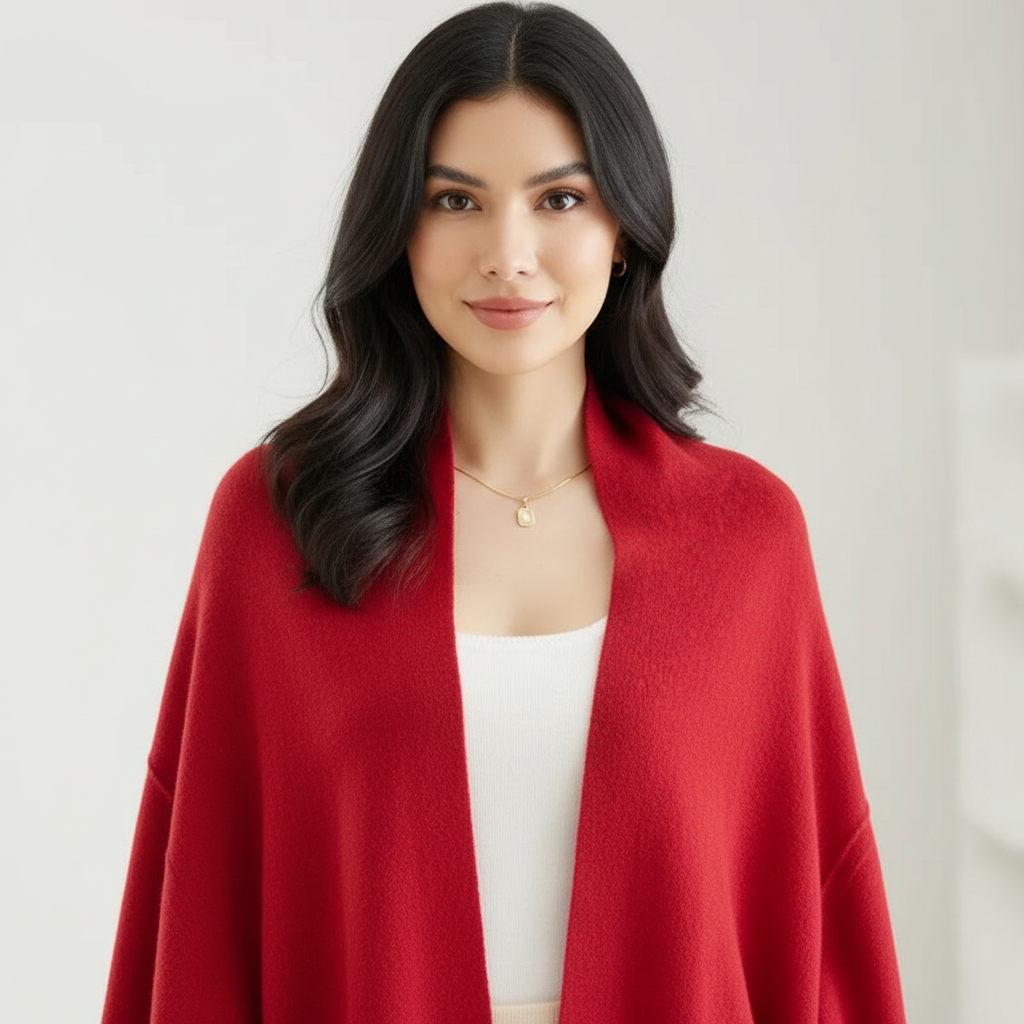 Gebreid dames vest en sjaal – Cascade