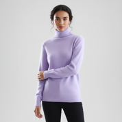 Gebreide damestrui met hoge hals