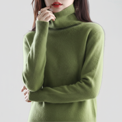 Gebreide damestrui met hoge hals