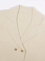 Gebreide dames blazer met ribstructuur - Eléa