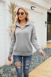 Gebreide damestrui met halve rits – Jenn