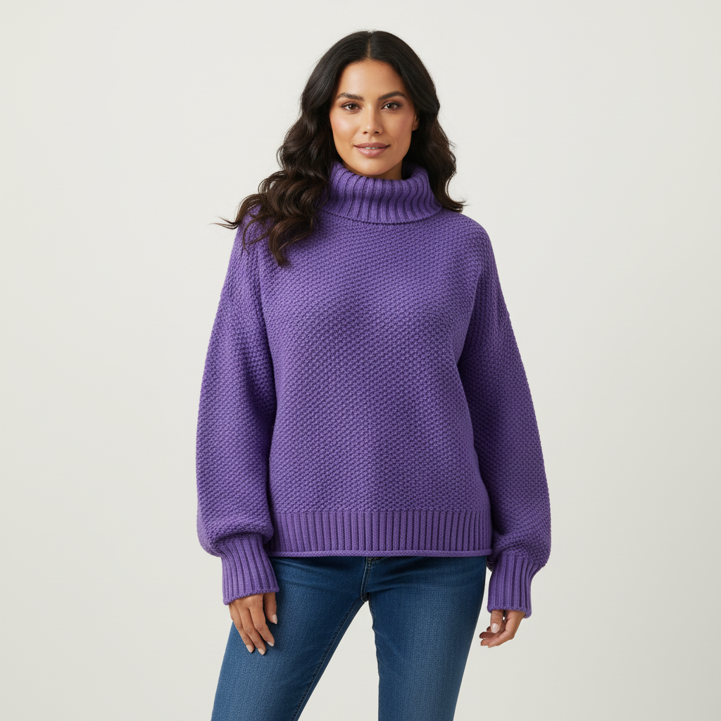 Gebreide dames trui met structuur – Amélie