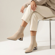 Gebreide enkellaars – Élise