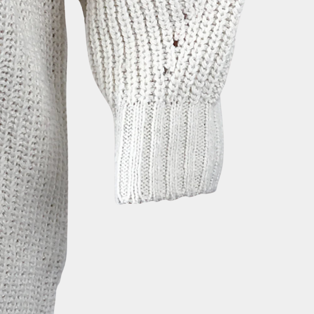 Gebreide oversized trui met col – Amélie