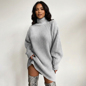 Gebreide oversized trui met col – Amélie