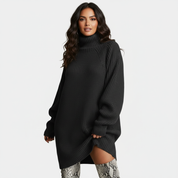 Gebreide oversized trui met col – Amélie