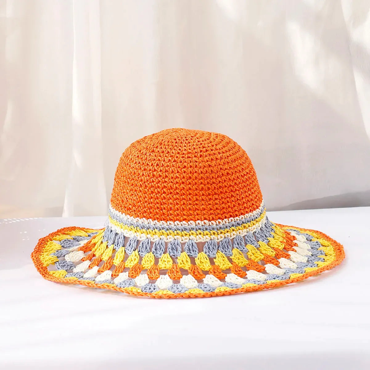 Gehaakte boho dames hoed – Soleil