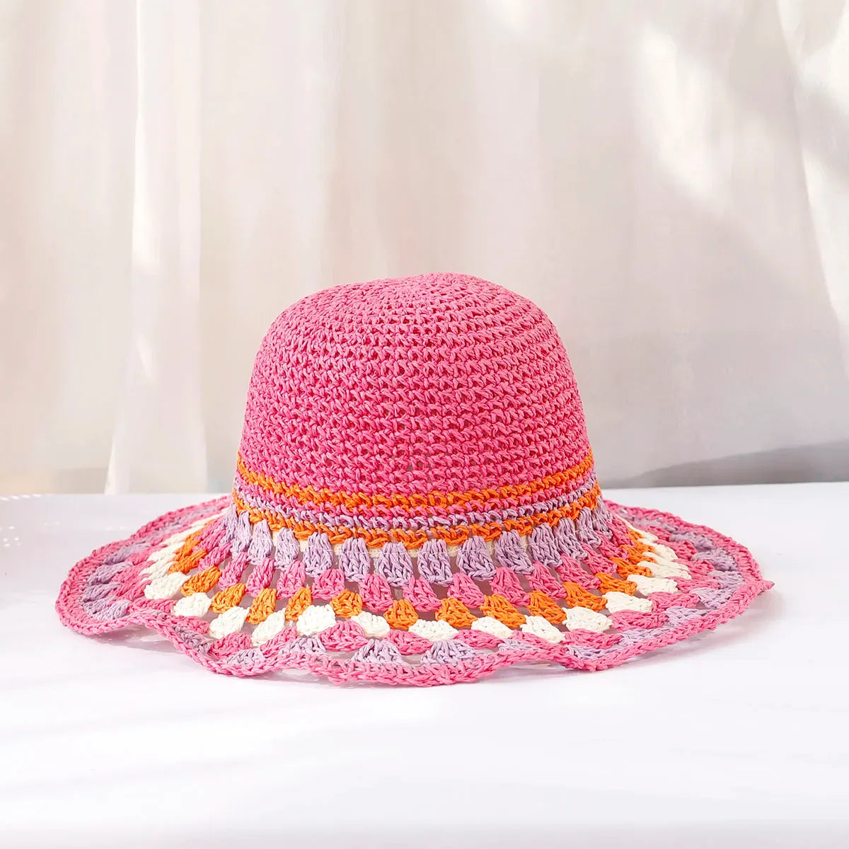 Crocheted boho women's hat – Soleil