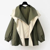 Stijlvolle dames windbreaker met overslag – Heiress