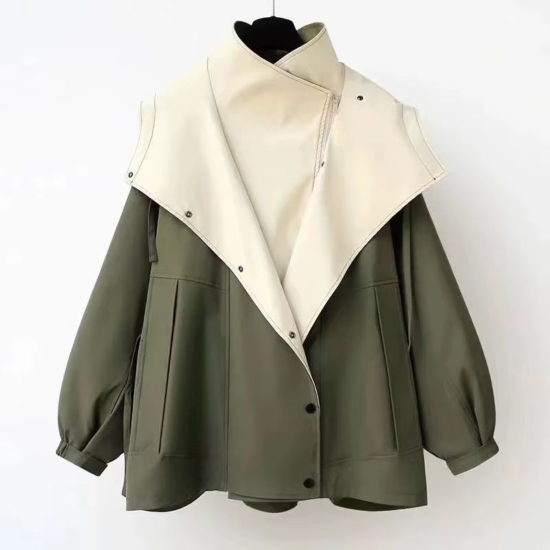 Stijlvolle dames windbreaker met overslag – Heiress
