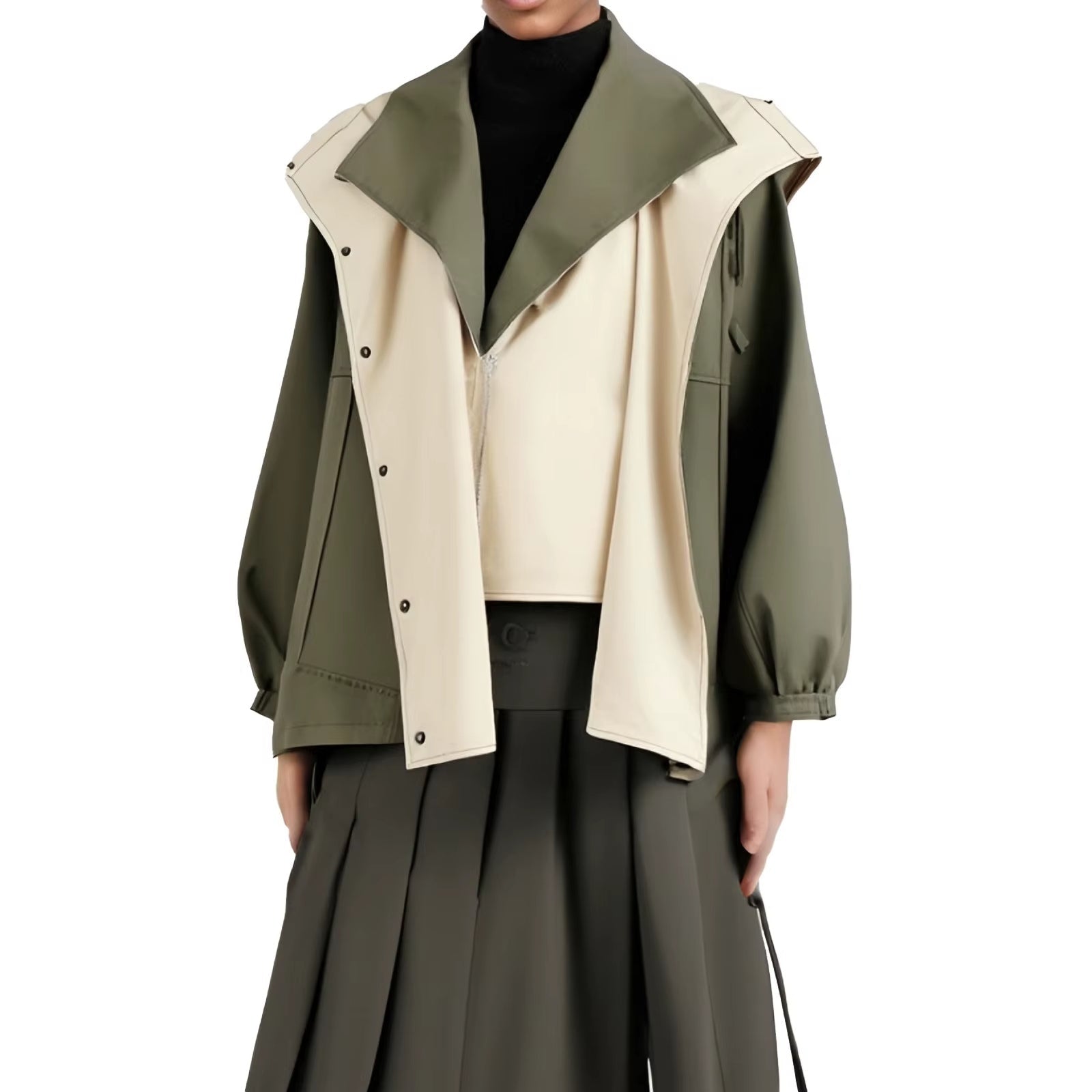 Stijlvolle dames windbreaker met overslag – Heiress