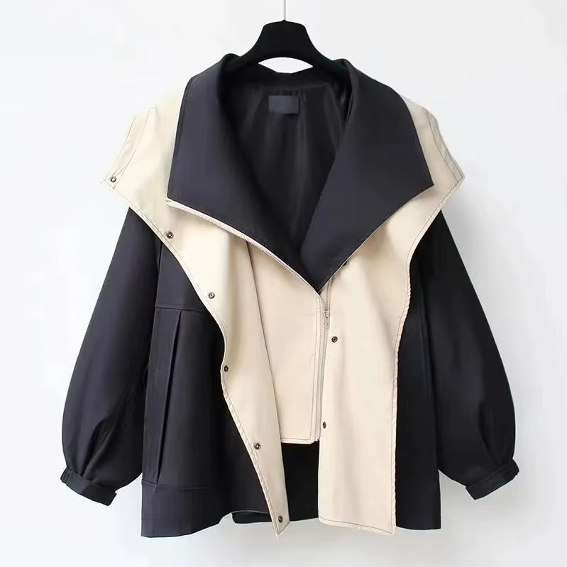 Stijlvolle dames windbreaker met overslag – Heiress