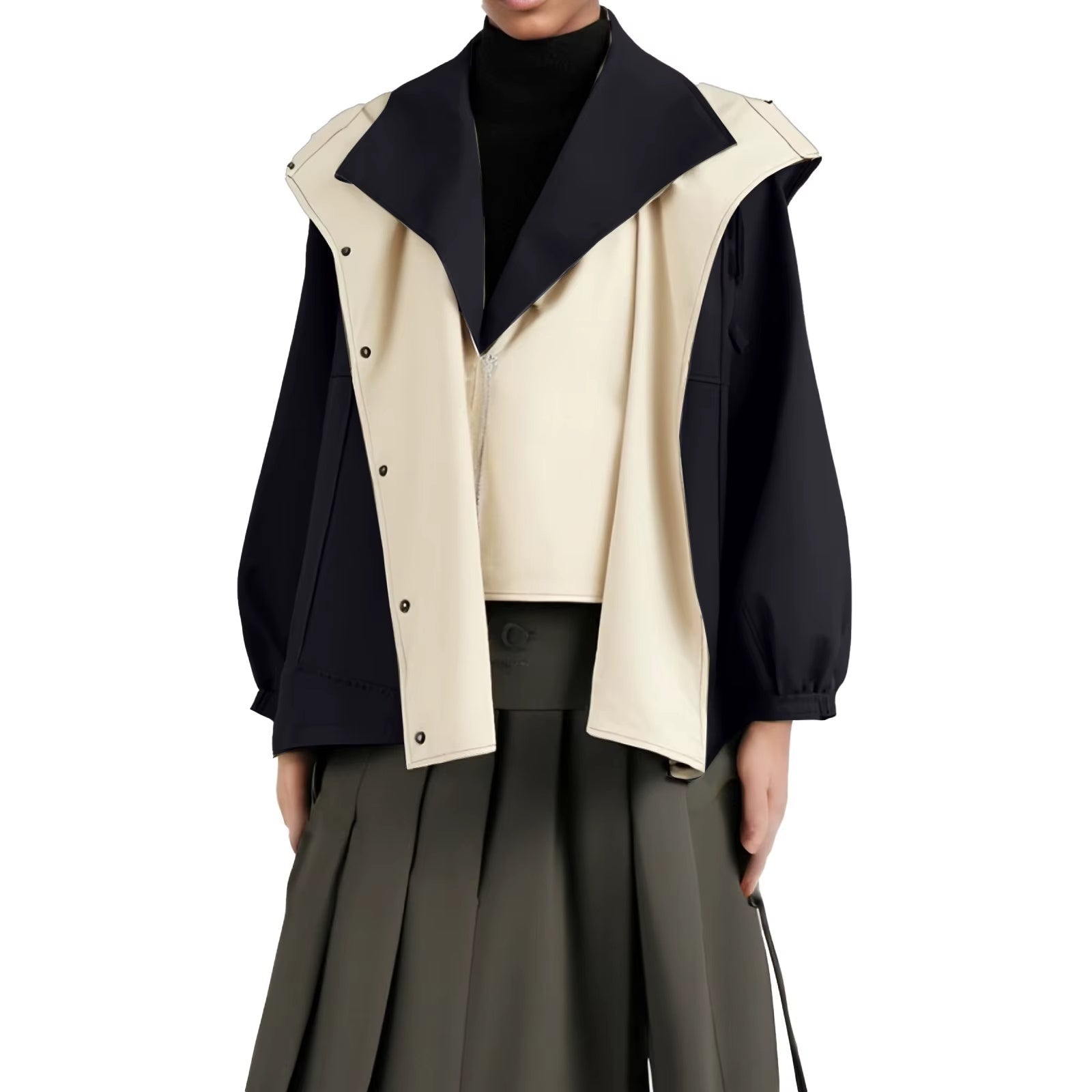 Stijlvolle dames windbreaker met overslag – Heiress