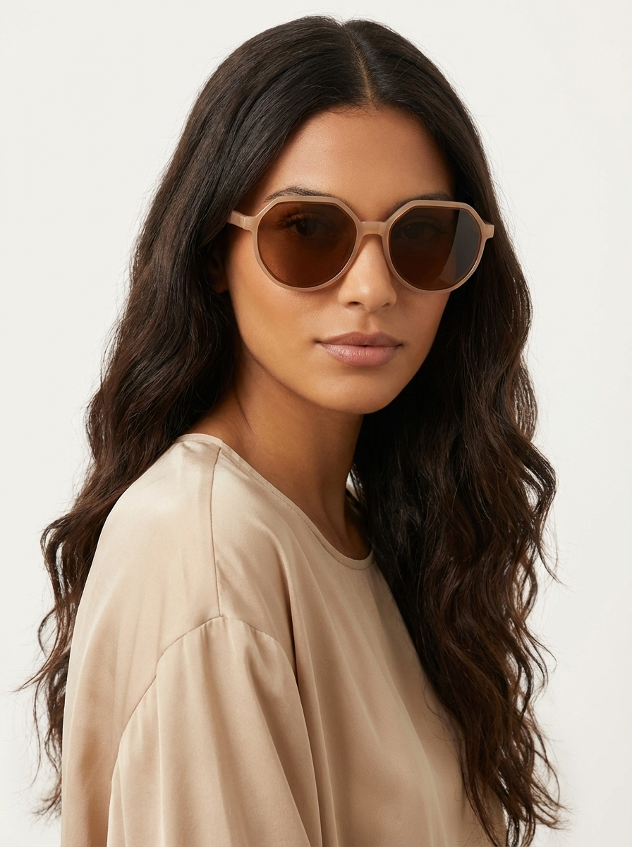 Geometrische oversized zonnebril dames – Elira