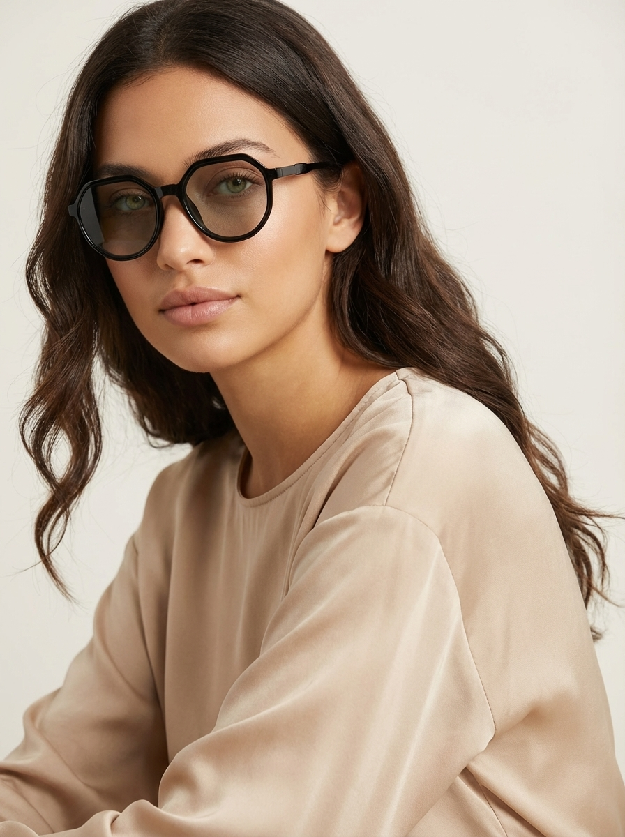 Geometrische oversized zonnebril dames – Elira