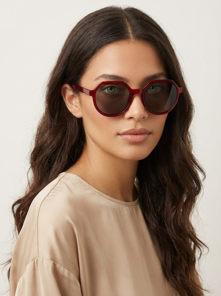 Geometrische oversized zonnebril dames – Elira