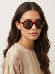 Geometrische oversized zonnebril dames – Elira