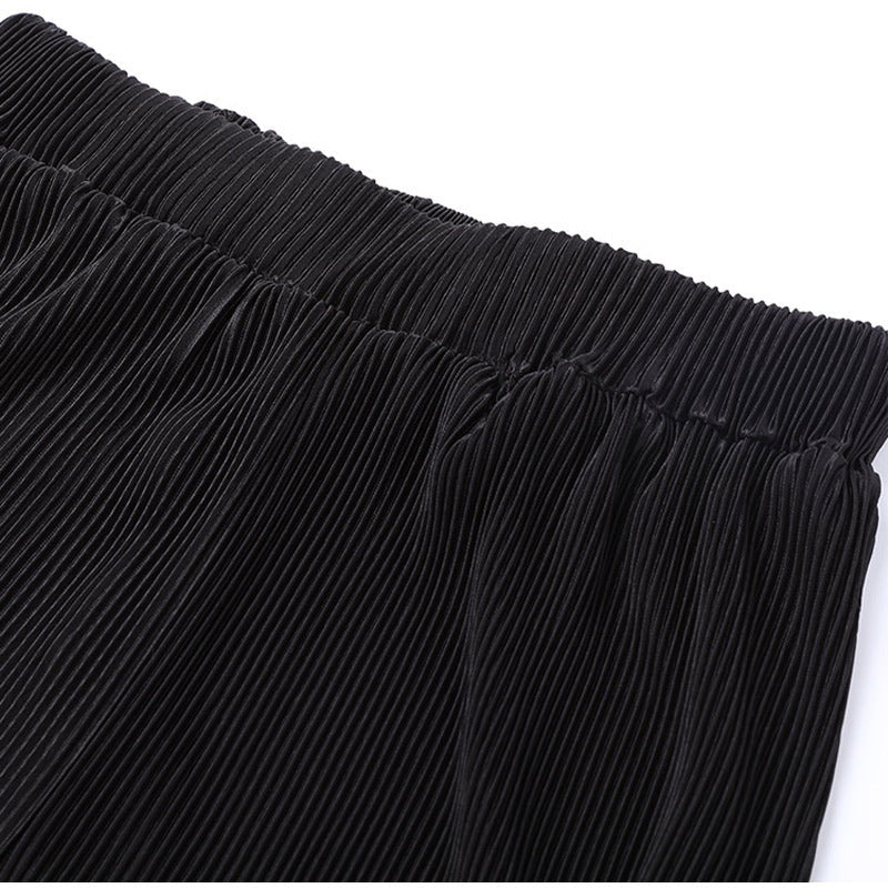 Geplooide dames lounge set met blouse en broek – Amélie