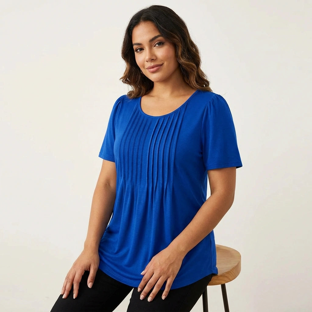 Geplooide dames top – Avie