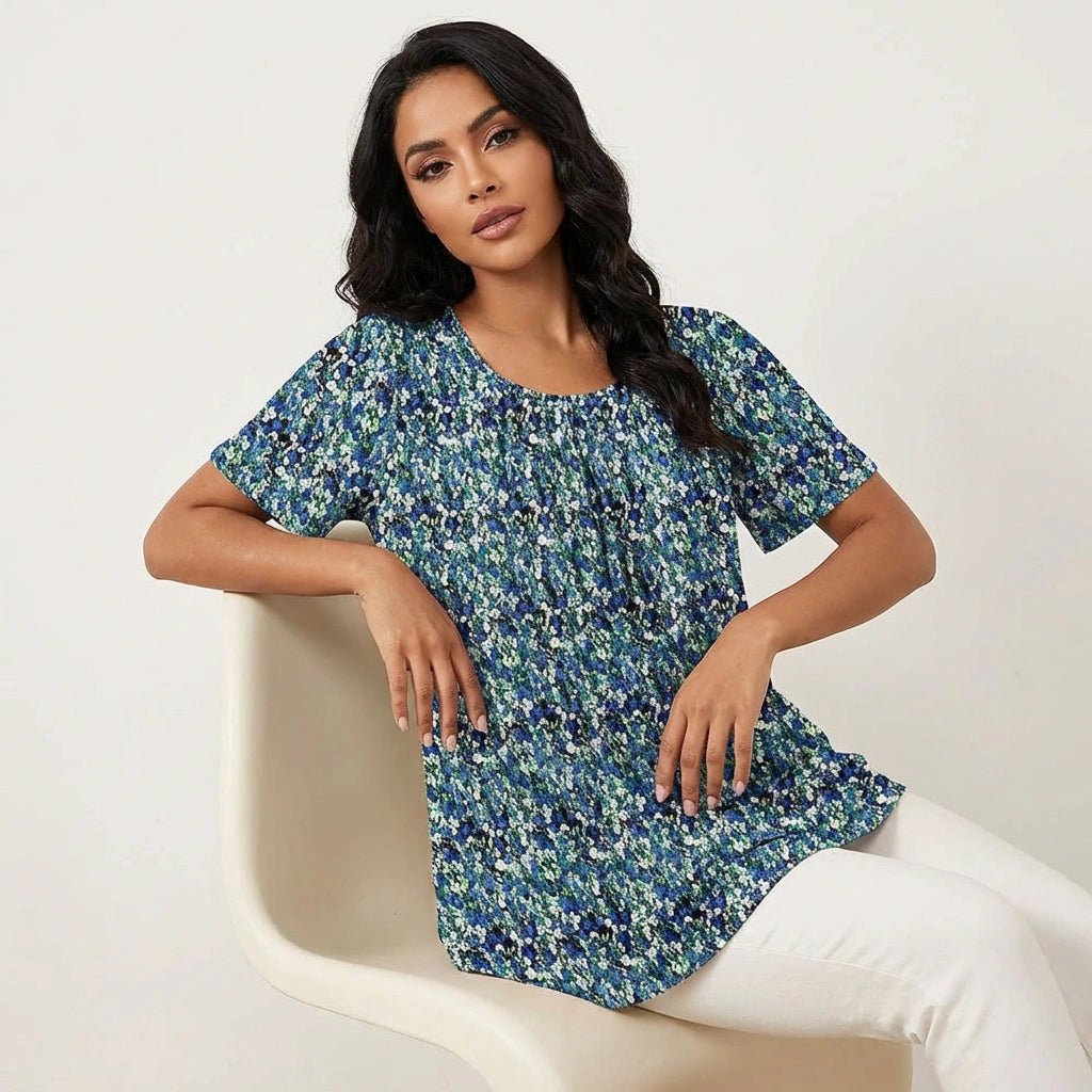 Geplooide dames top – Avie