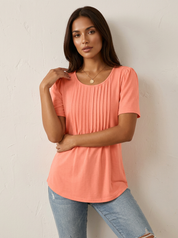 Geplooide dames top – Avie