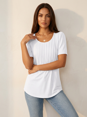 Geplooide dames top – Avie