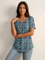 Geplooide dames top – Avie