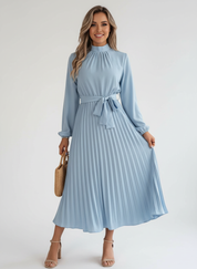 Geplooide midi jurk voor dames